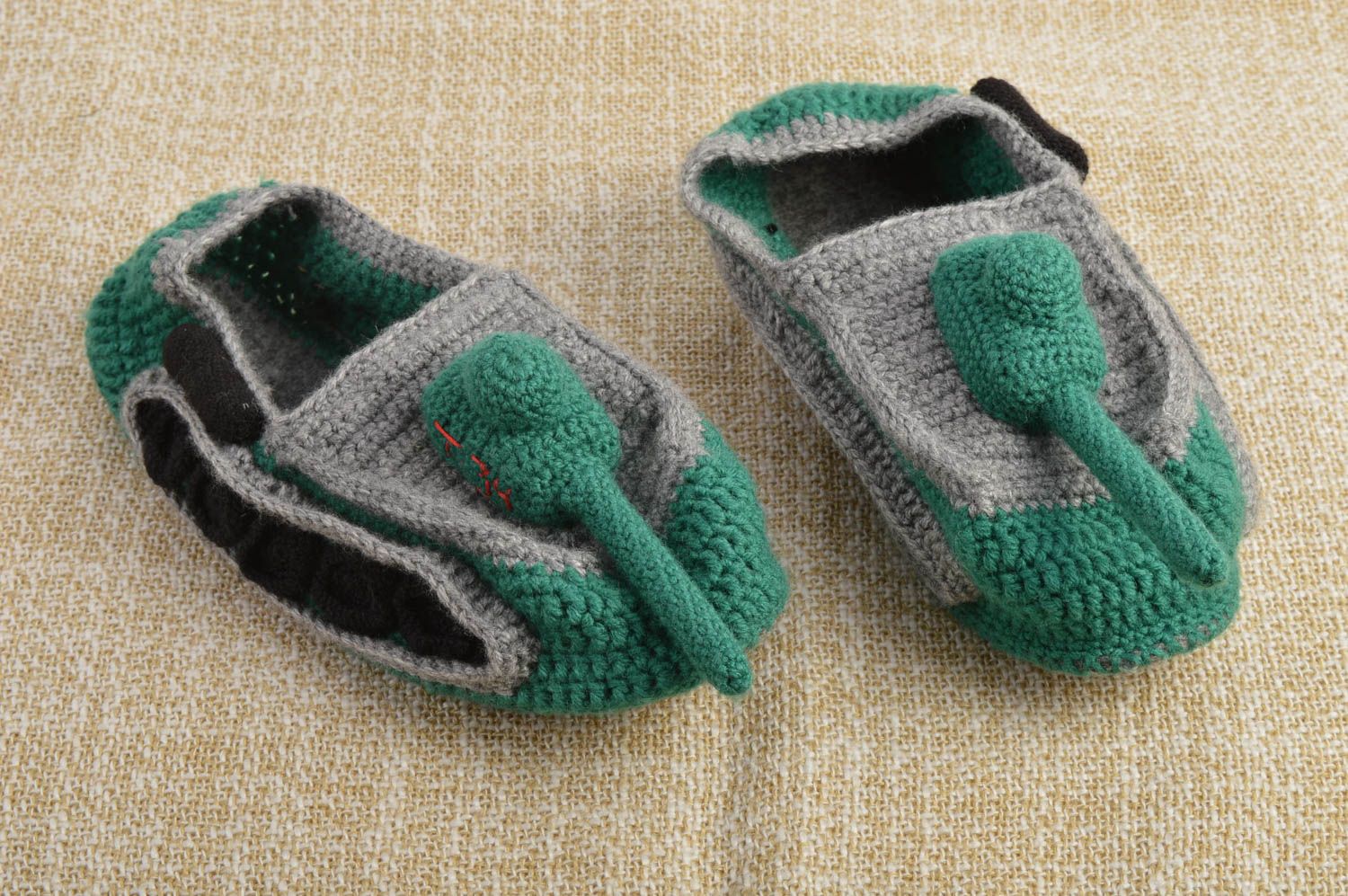 Unusual handmade wool slippers house shoes mens footwear design gifts for him photo 1