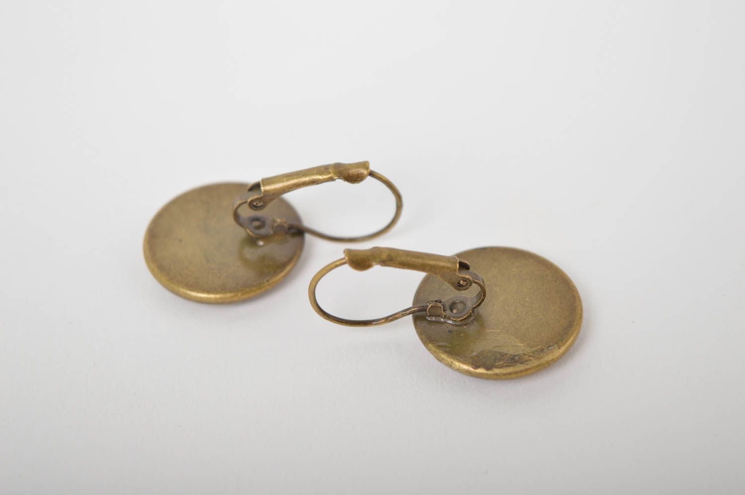 Handmade earrings unusual accessory epoxy earrings elite jewelry gift ideas photo 4