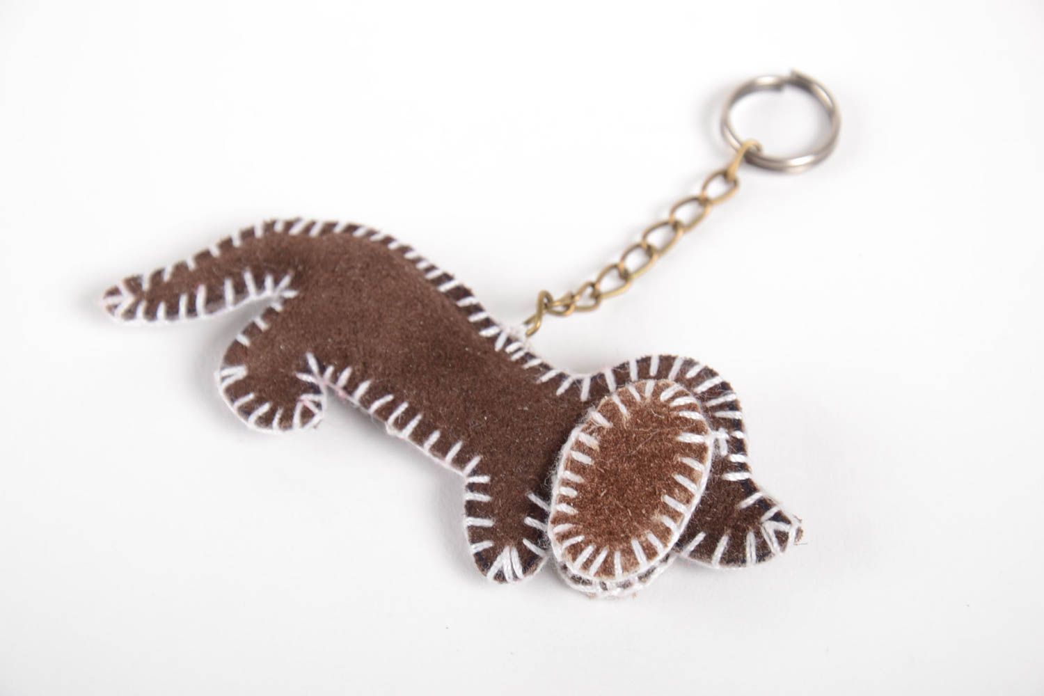 Small handmade suede keychain beautiful keychain designs bag charm gift ideas photo 4