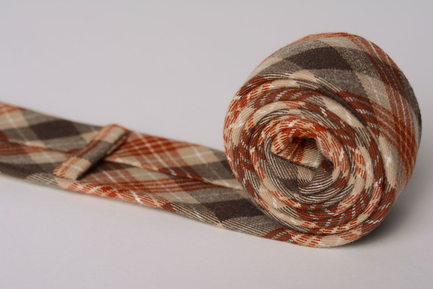 Handmade Krawatte karo foto 3