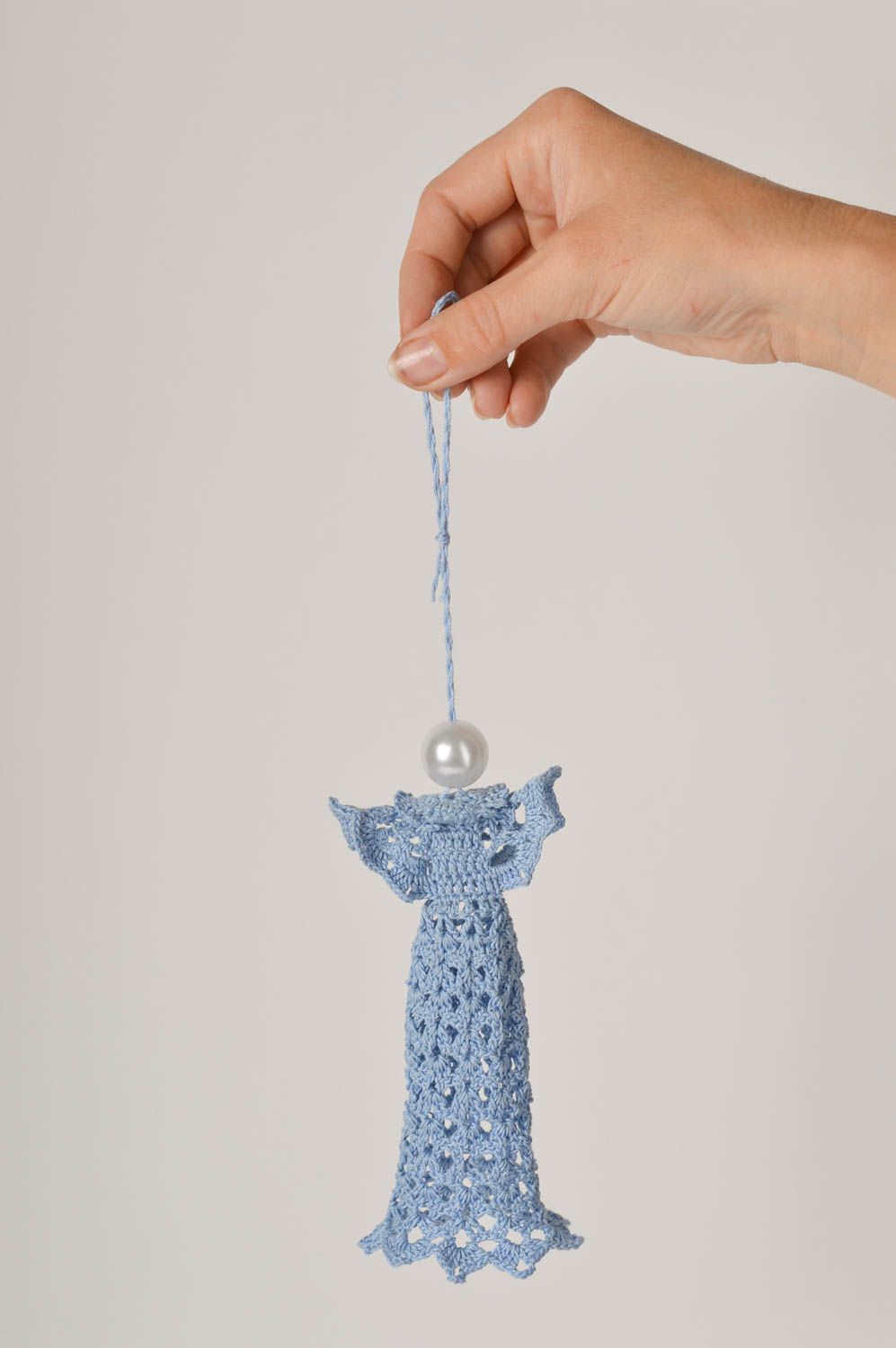 Colgante artesanal tejido a crochet decoración de interior regalo original foto 5