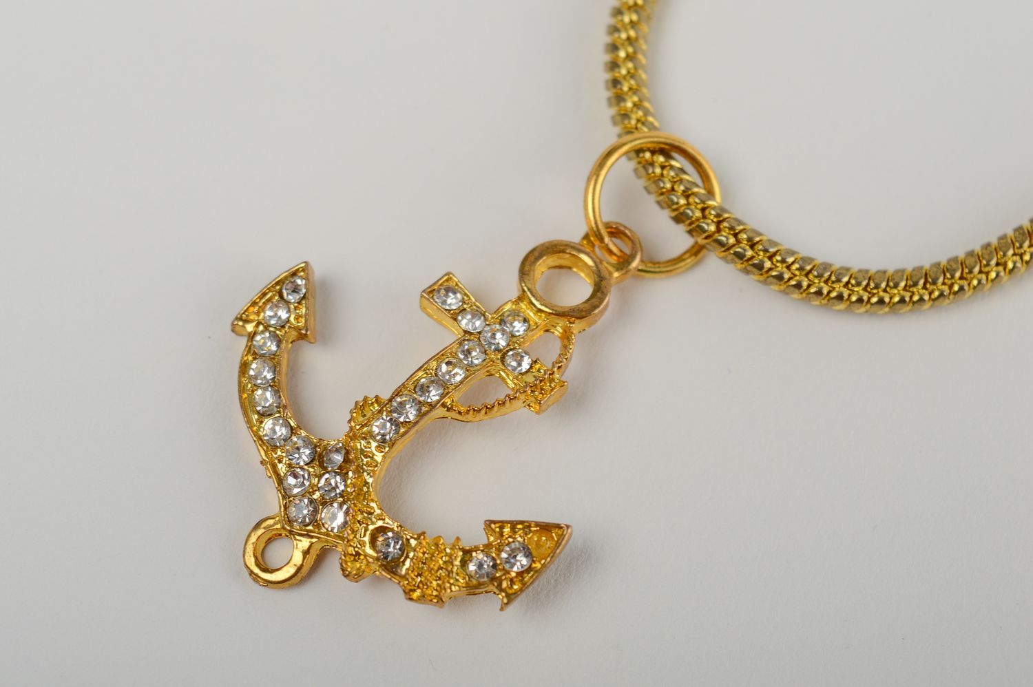 Beautiful pendant handmade metal pendant anchor pendant metal jewelry for girl photo 3
