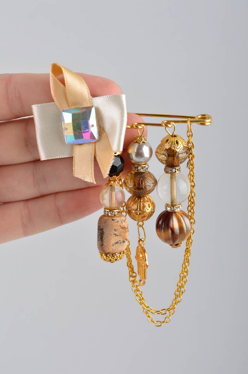 Interesting designer brooch handmade accessory for dress fashion women gift photo 5