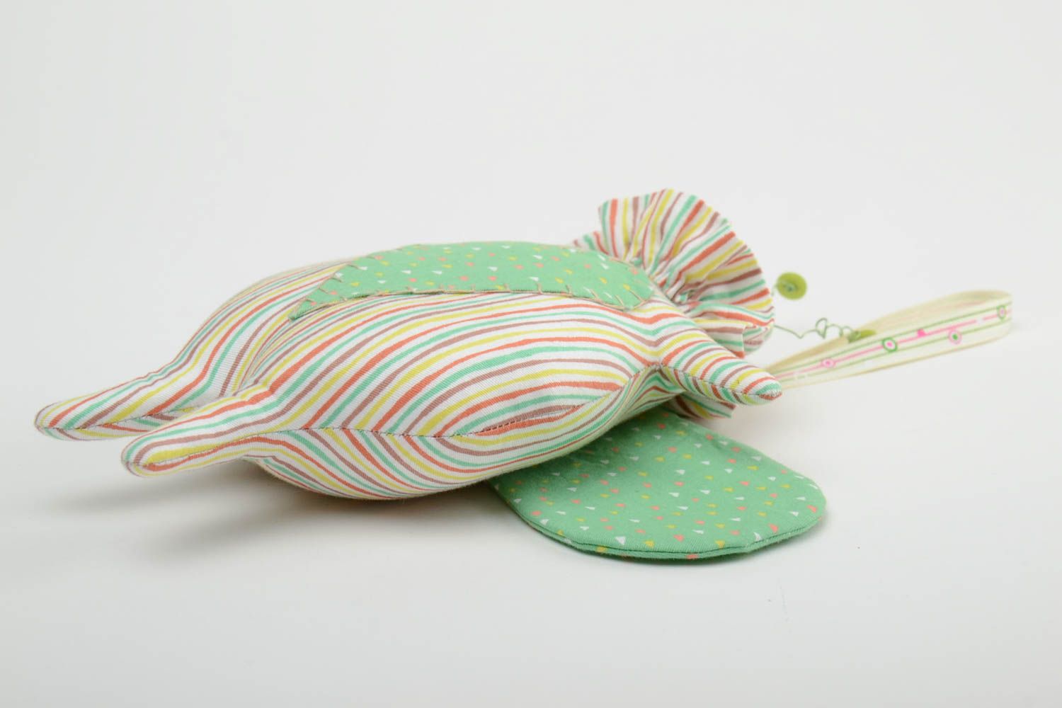 Мягкая игрушка ручной работы из ткани авторская красивая подвеска для дома фото 3