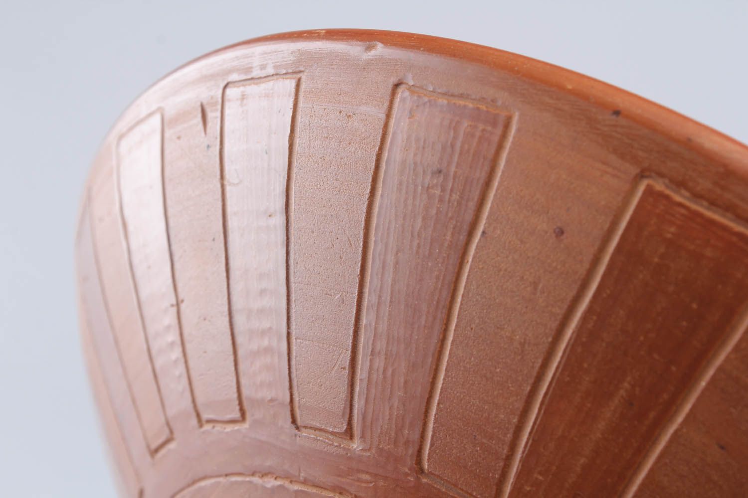 Tigela de argila feita à mão com tampa louça de cerâmica decorativa artesanal foto 5