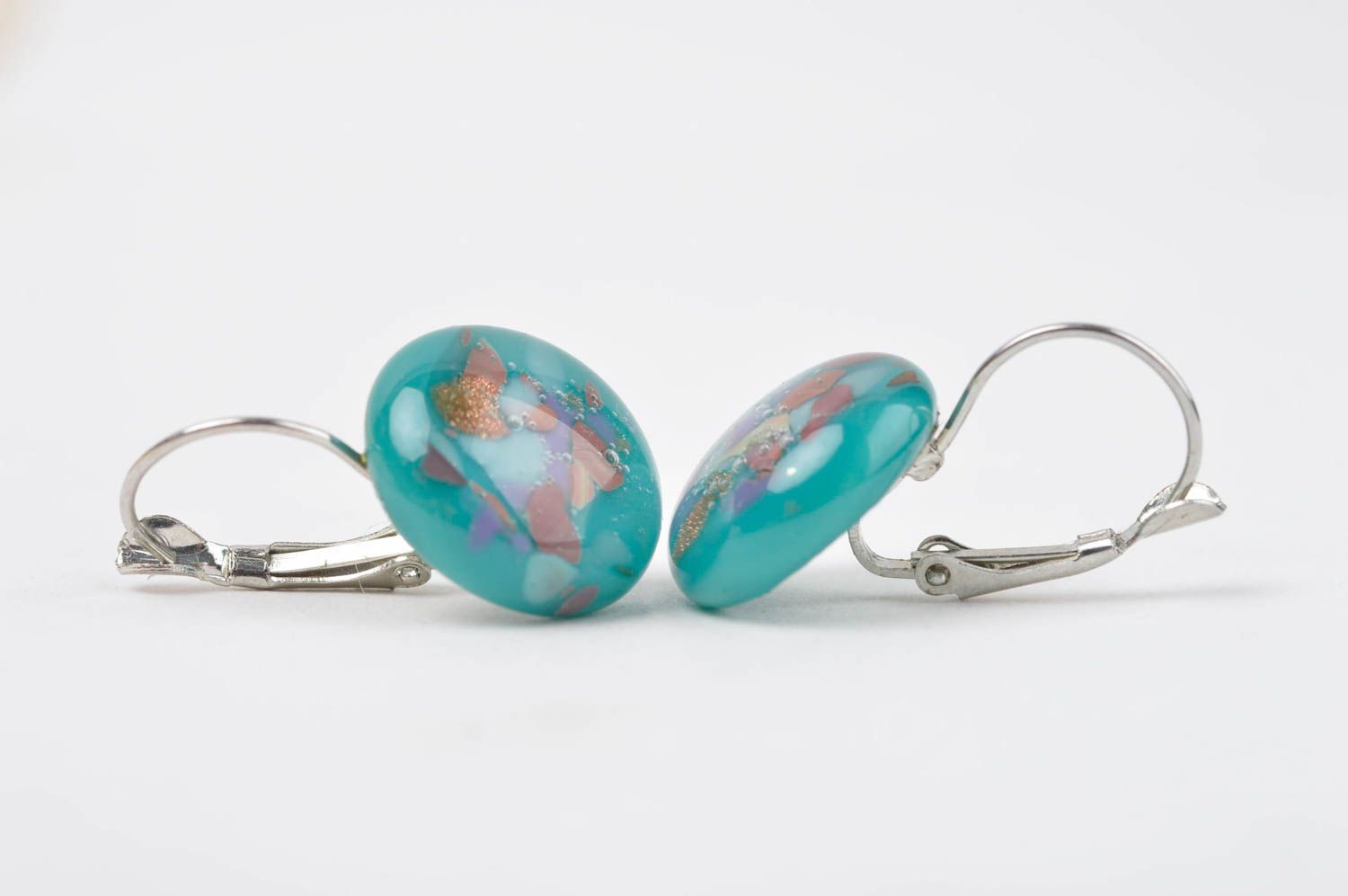 Handmade glass earrings design glass art fashion accessories for girls photo 2