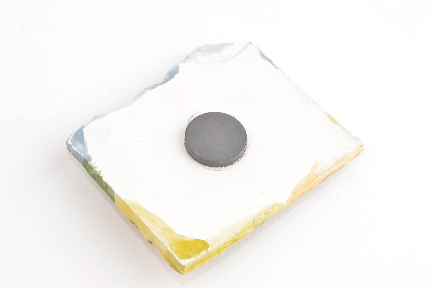 Aimant frigo fait main Magnet pour frigo paysage en plâtre Cadeau original photo 4