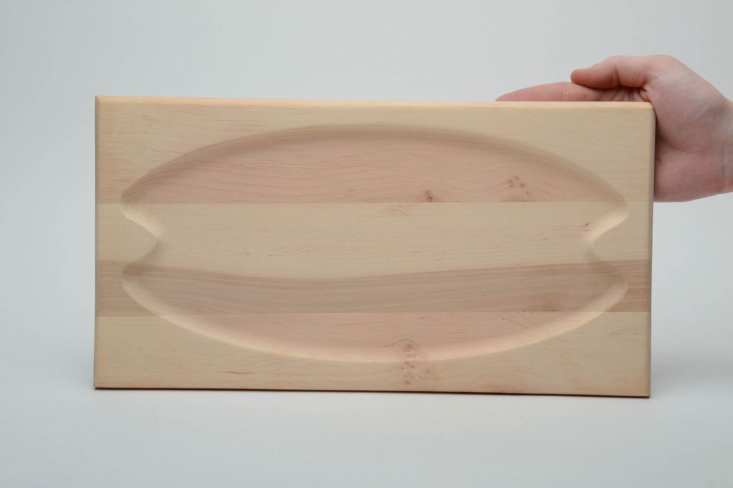 Handmade wooden blank tray photo 5