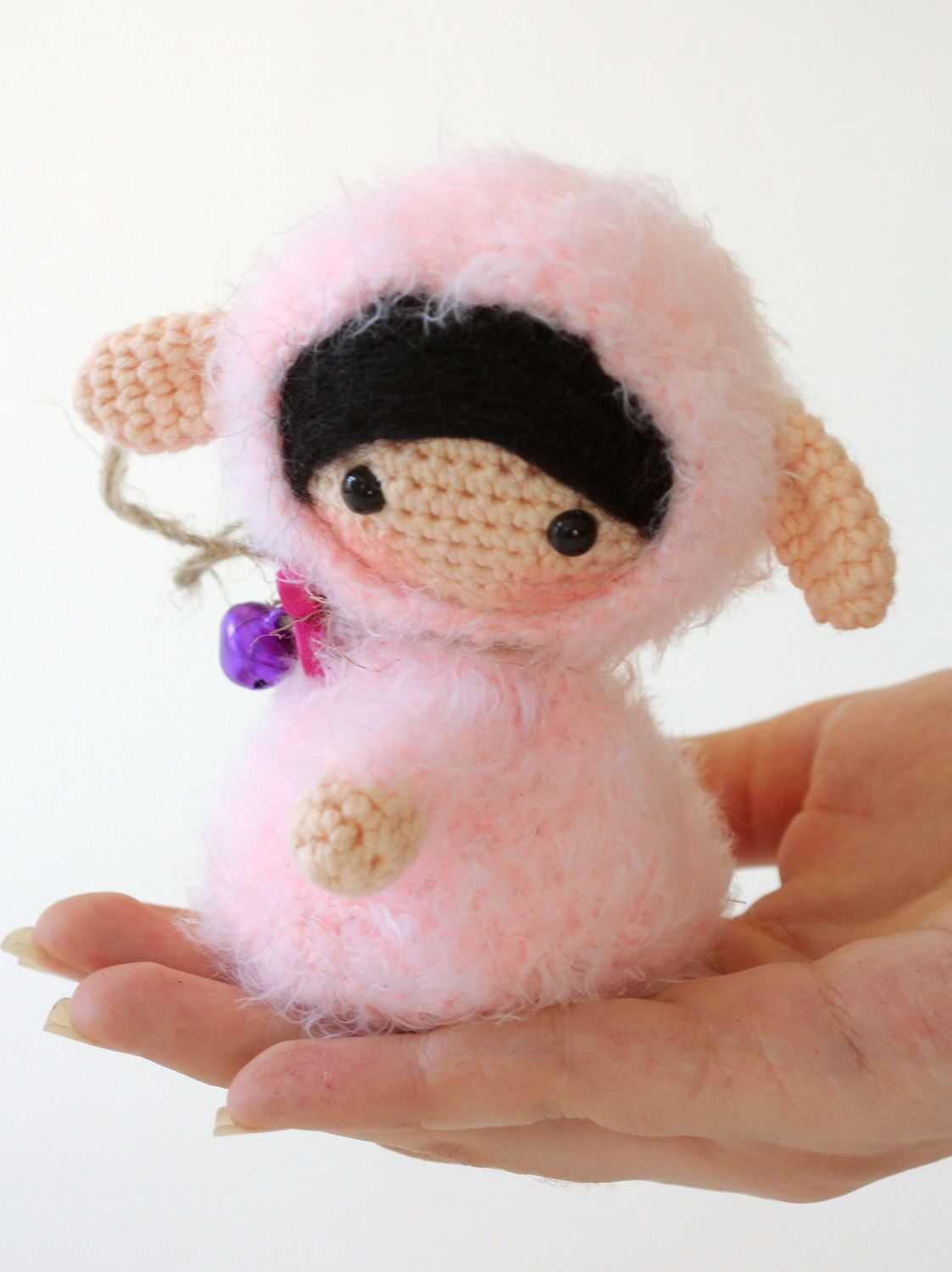 Игрушка Девочка овечка розовая фото 5