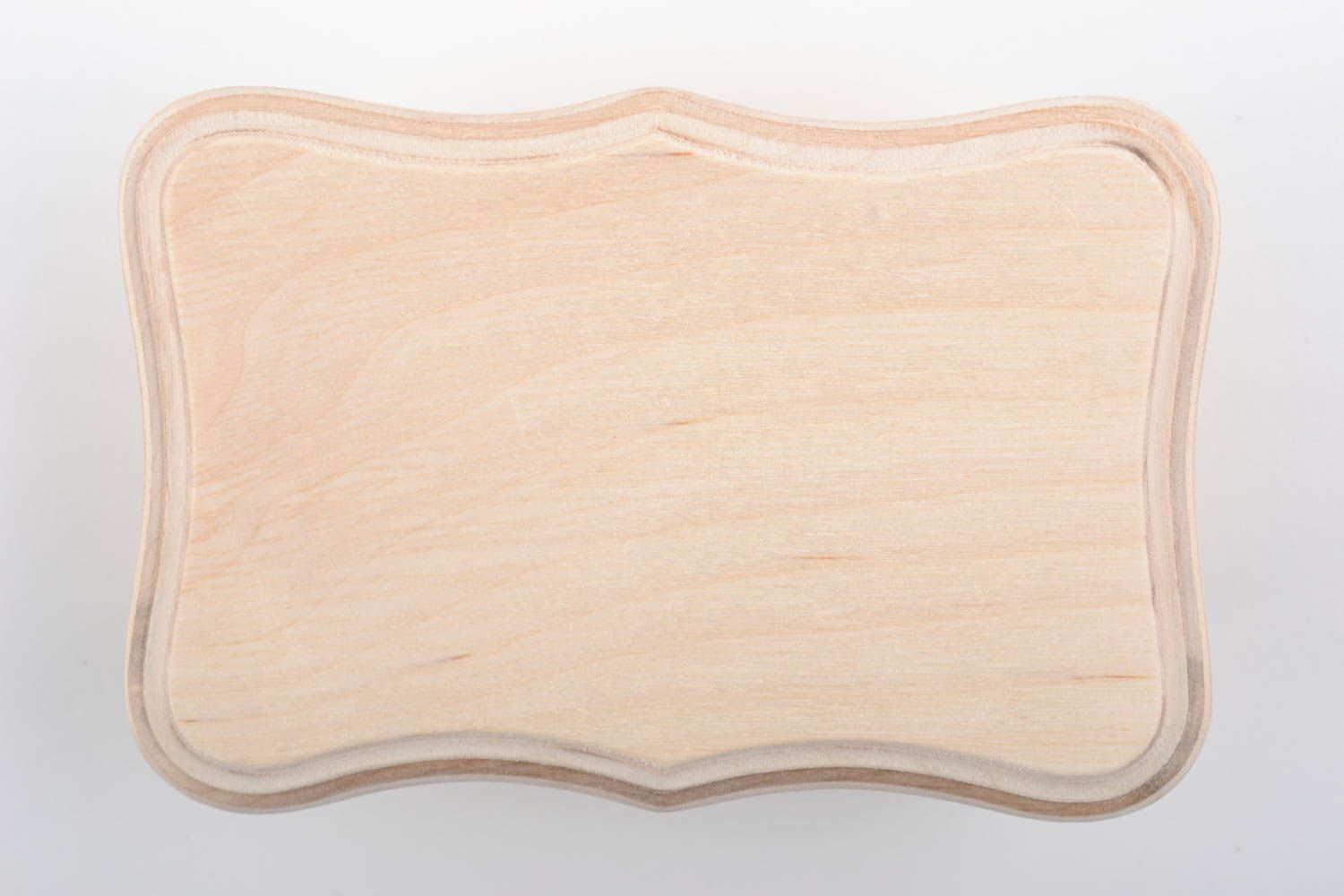 Boîte rectangulaire en bois brut à décorer faite main pour loisirs créatifs photo 2