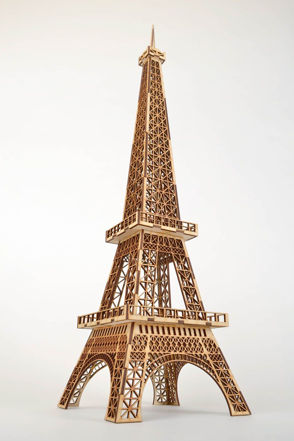 Figura para pintar artesanal regalo original decoración creativa Torre Eiffel foto 3