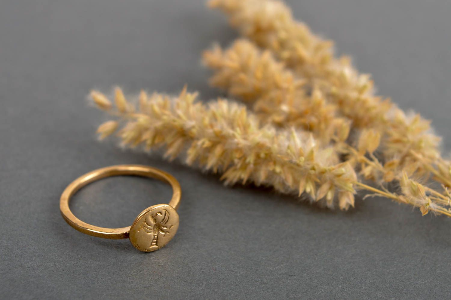 Handmade Schmuck feiner Ring Accessoire für Frauen Messing Ring modisch foto 1