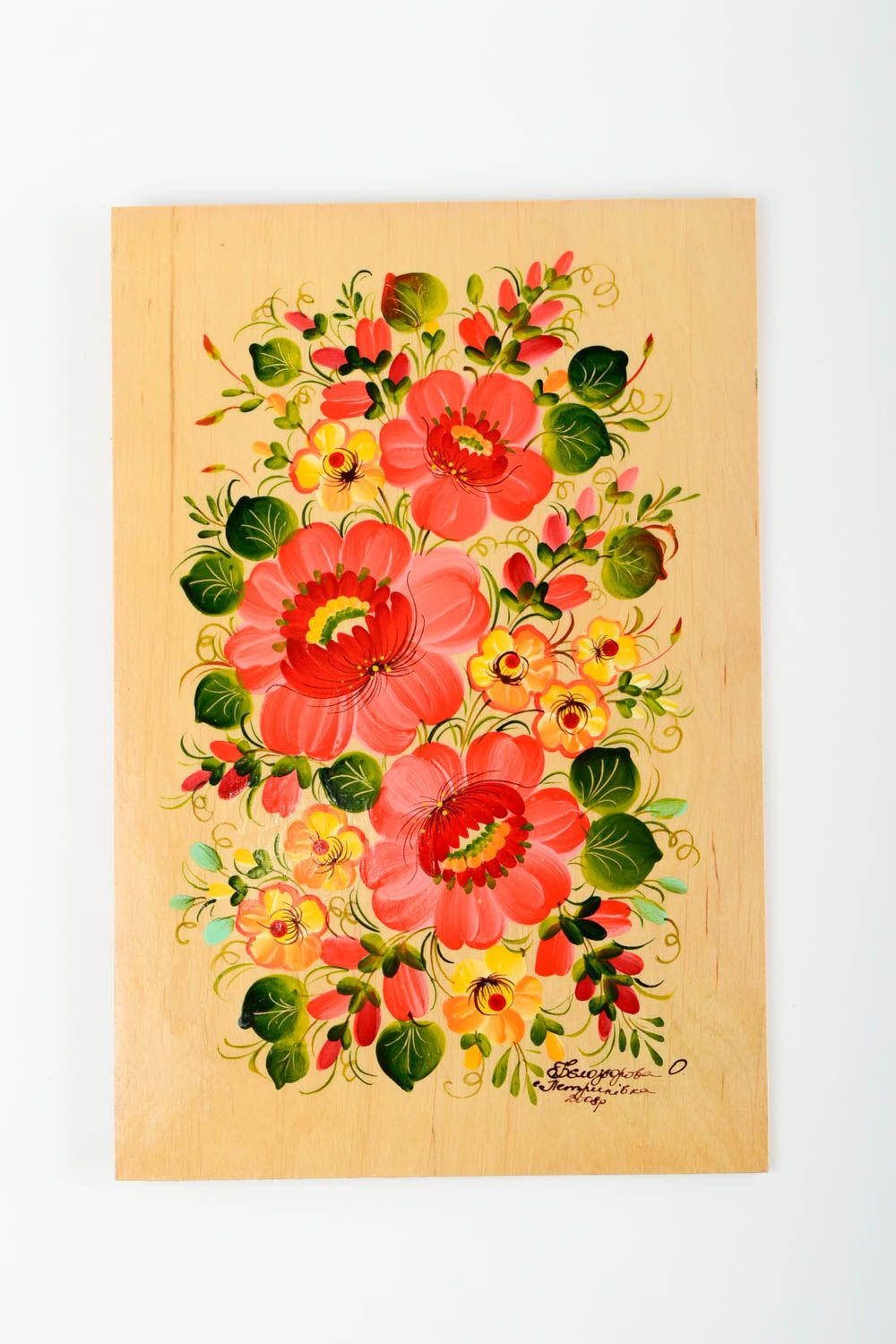 Handgemachtes schönes Deko Bild Wandbild Blumen Geschenkidee für Frau Haus Deko foto 3