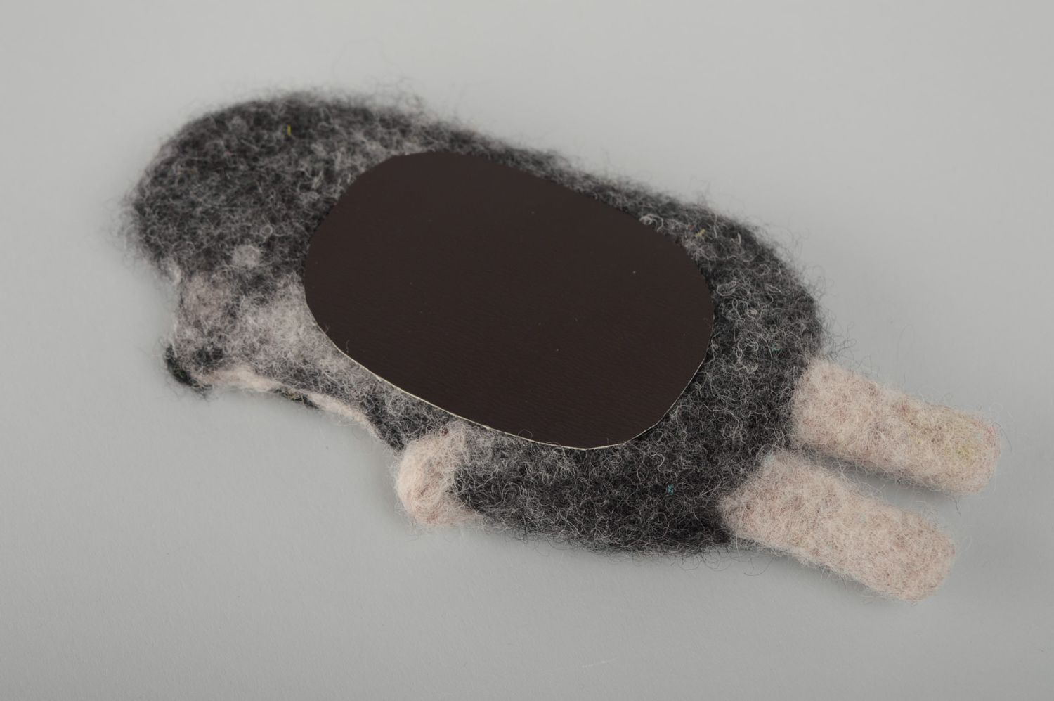 Fridge magnet felted of wool hedgehog photo 4