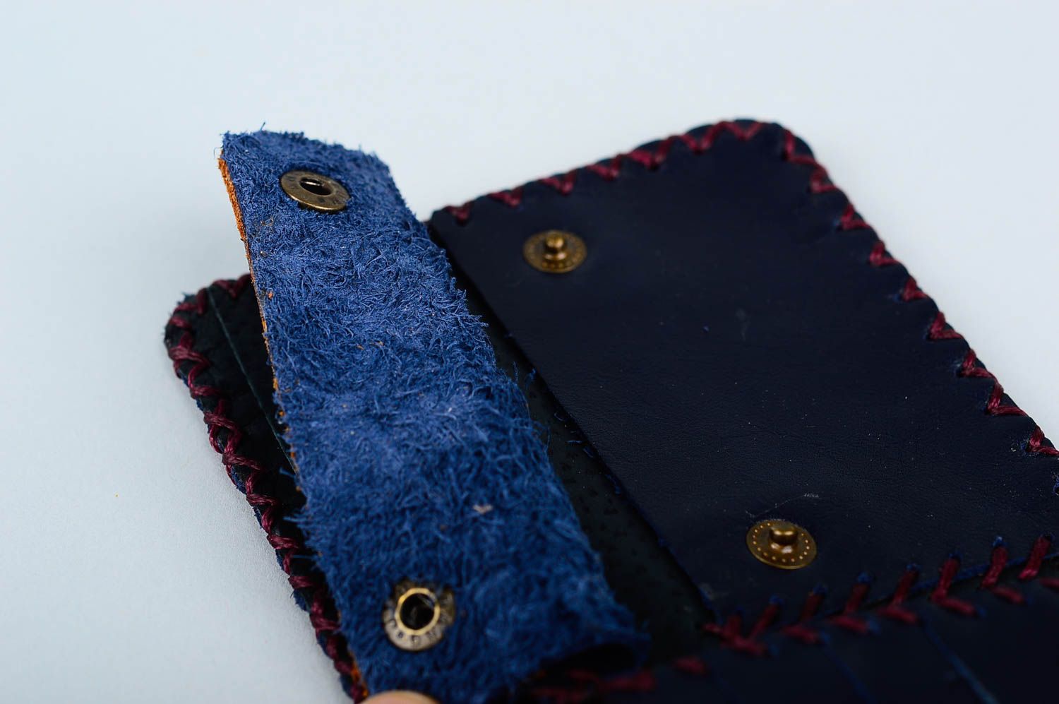 Мужское портмоне кожаный кошелек ручной работы аксессуар для мужчин стильный фото 4