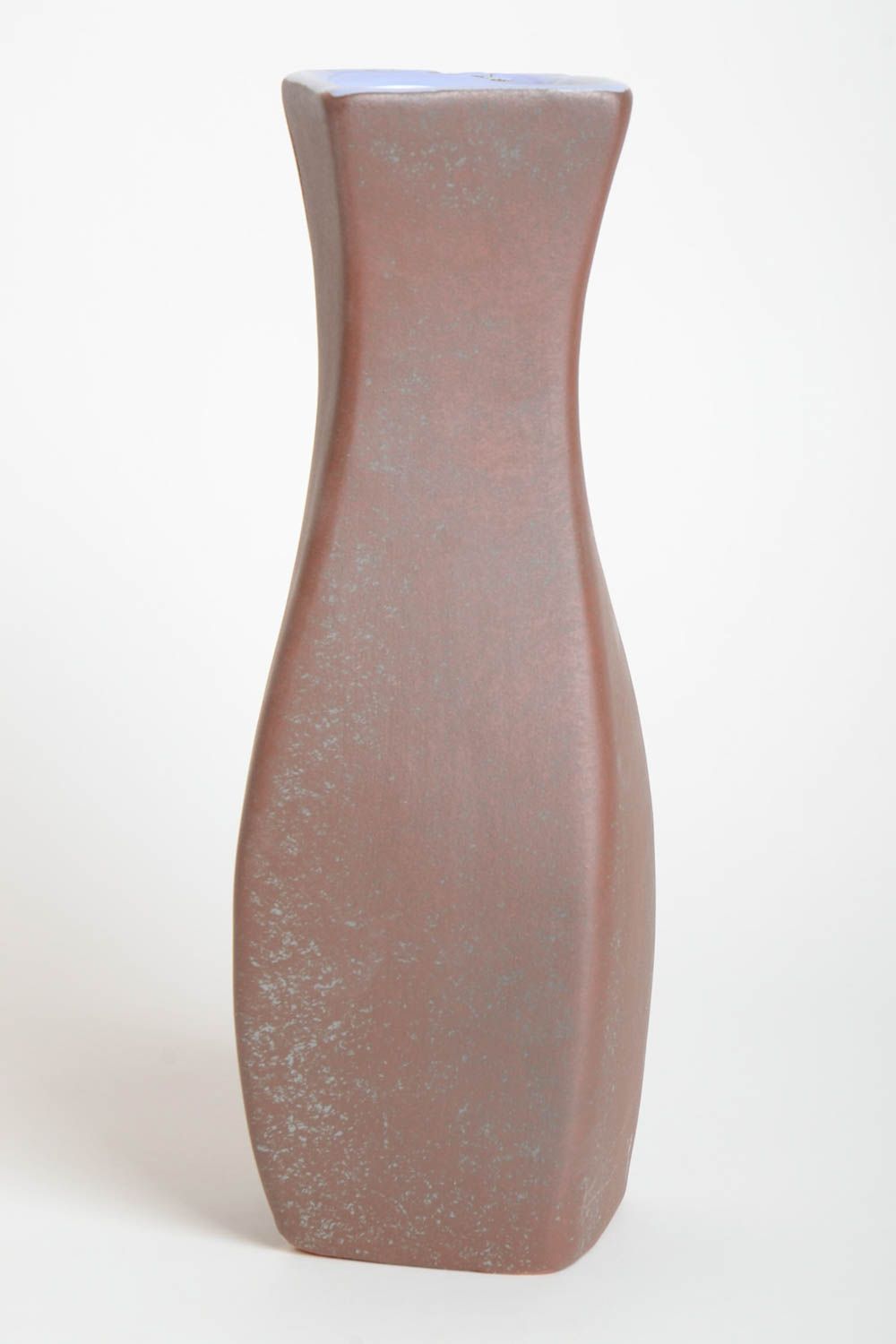 Vase argile fait main Déco maison grand avec jolie peinture Cadeau original photo 4