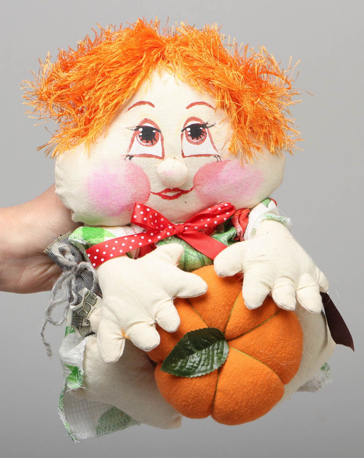 Fabric soft toy Bogie with Pumpkin photo 4