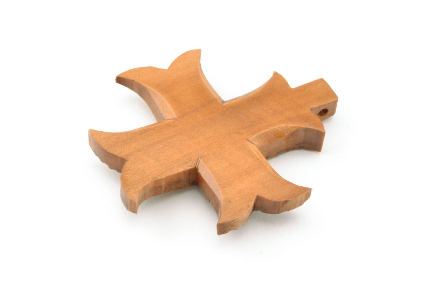 Croce di legno fatta a mano crocetta intagliata originale accessorio bello foto 4