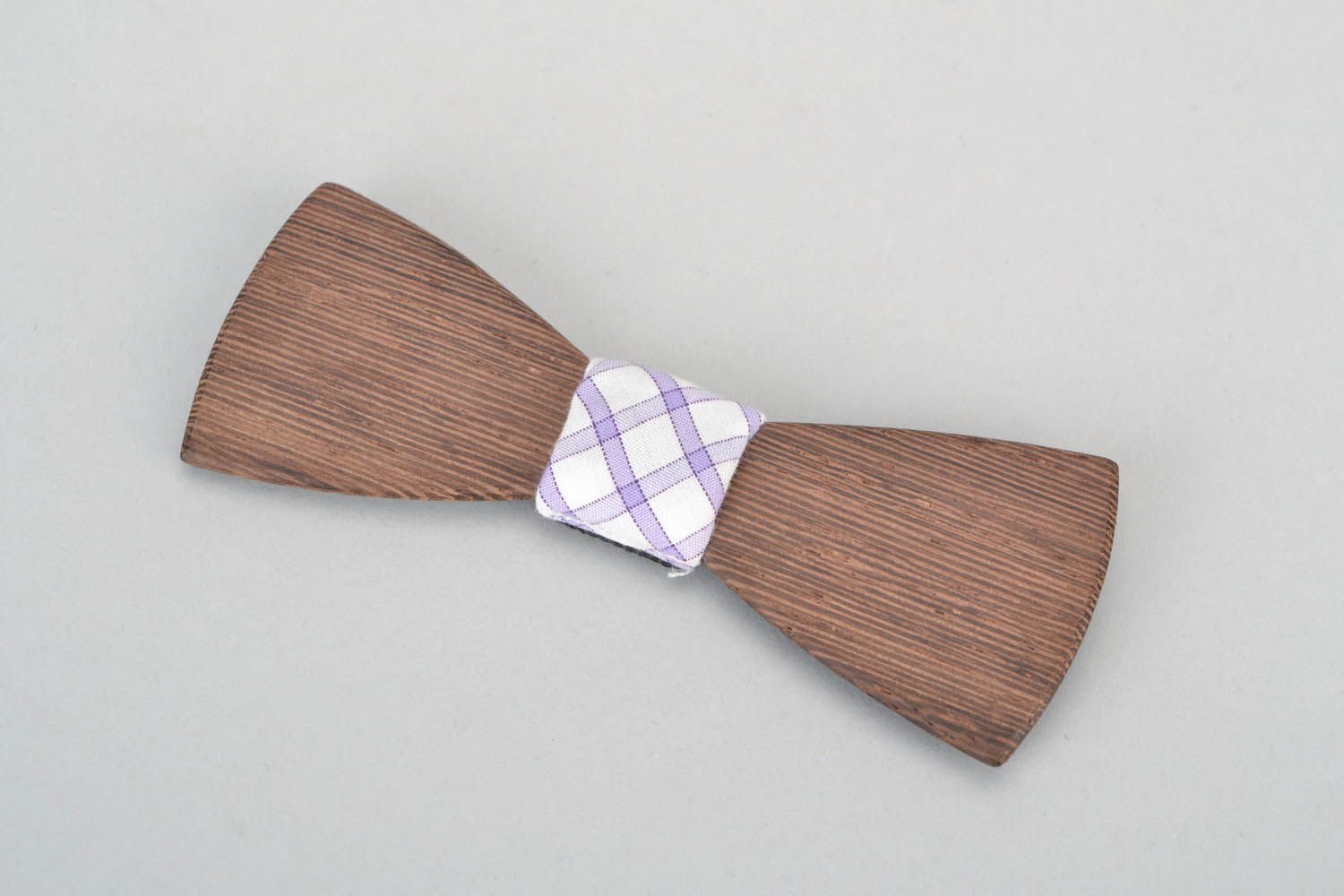 Author's wooden bow tie photo 2