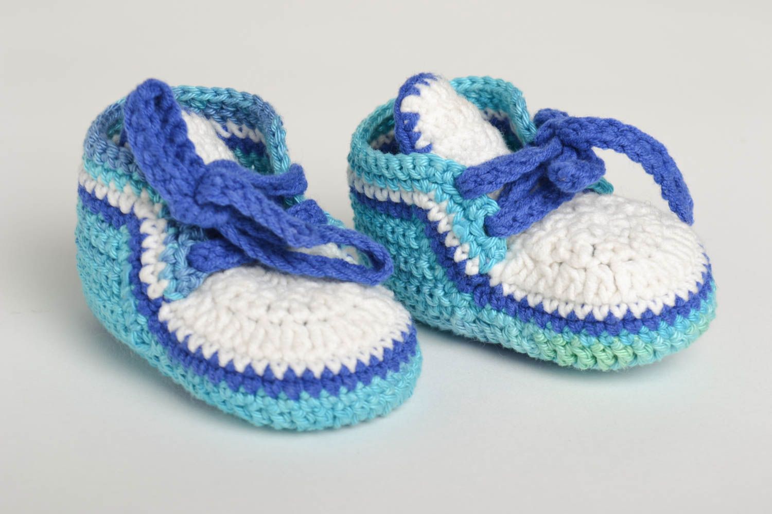 Stylish handmade crochet baby booties fashion kids handmade accessories photo 5