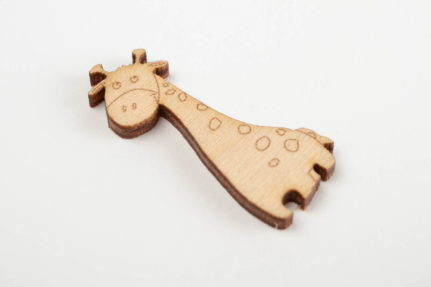 Handgemachte Miniatur Figur kleine Figur zum Bemalen Holz Rohling Giraffe foto 4
