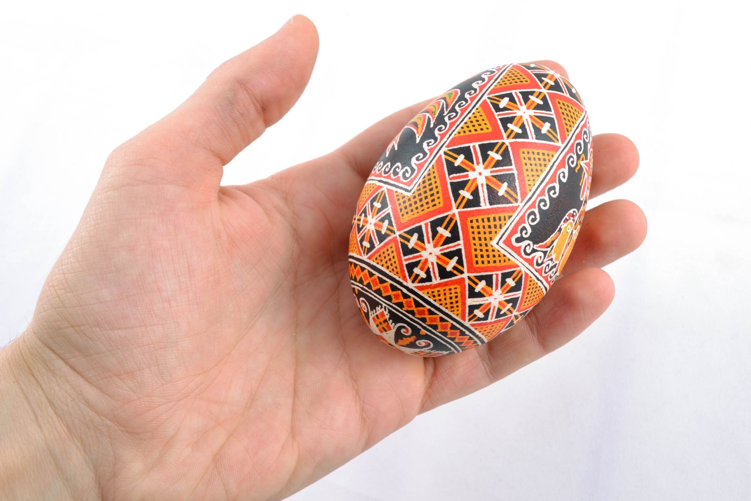 Huevo pintado a mano, huevo de ganso foto 2