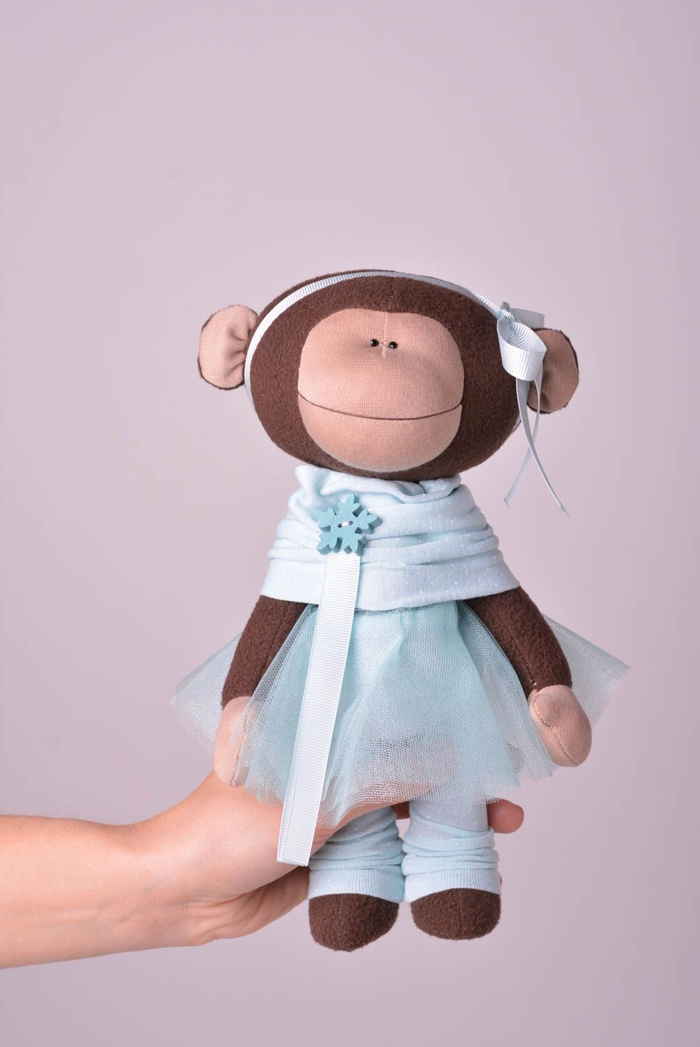 Игрушка обезьянка ручной работы детская игрушка из флиса мягкая игрушка фото 2