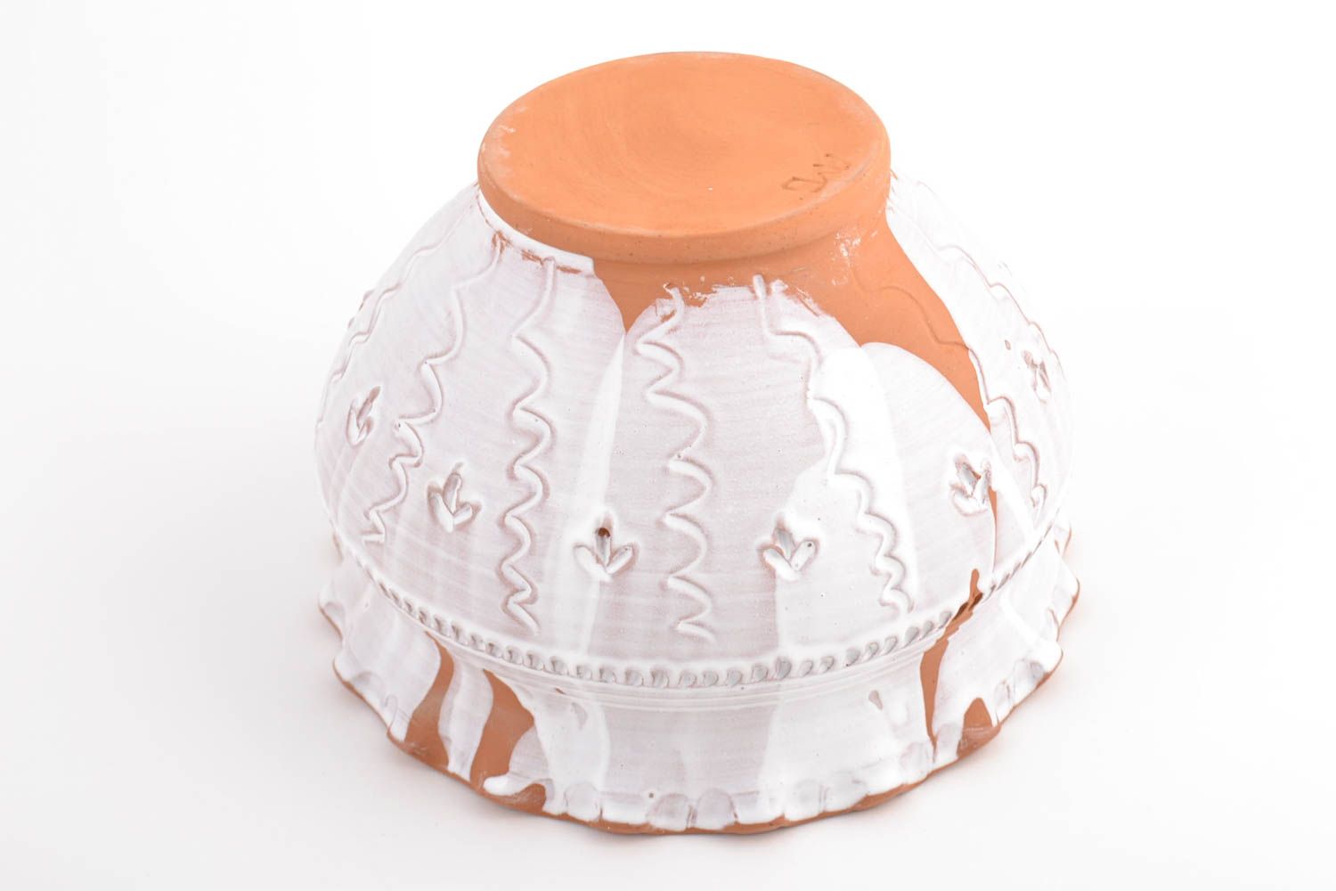 Escudilla cerámica artesanal 2 litros tratada con leche  foto 5