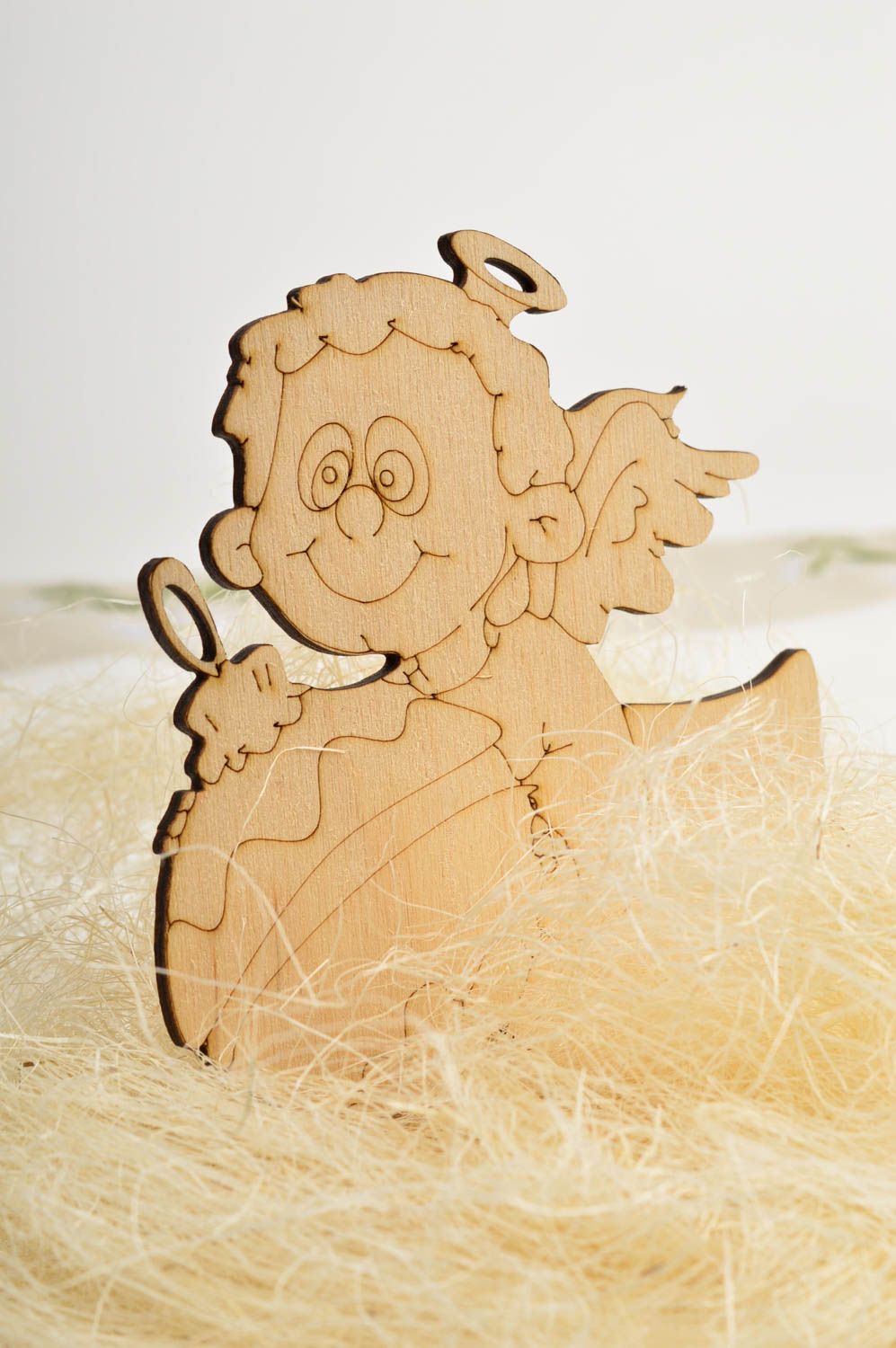 Handmade Figur aus Holz ausgefallenes Geschenk Holzartikel zum Bemalen  foto 1