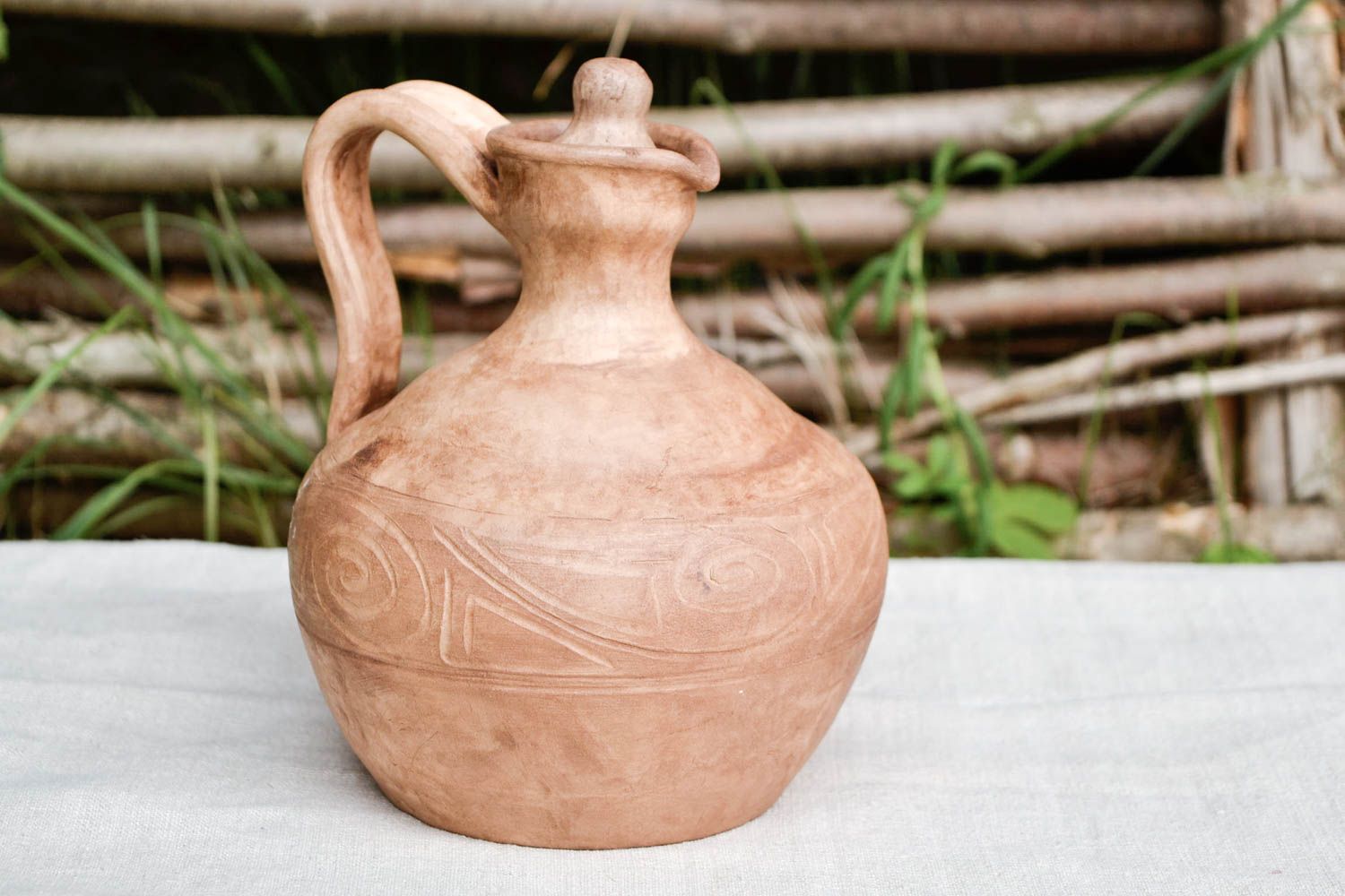 Vajilla de cerámica hecha a mano accesorio de cocina vasijas de barro decorada foto 1