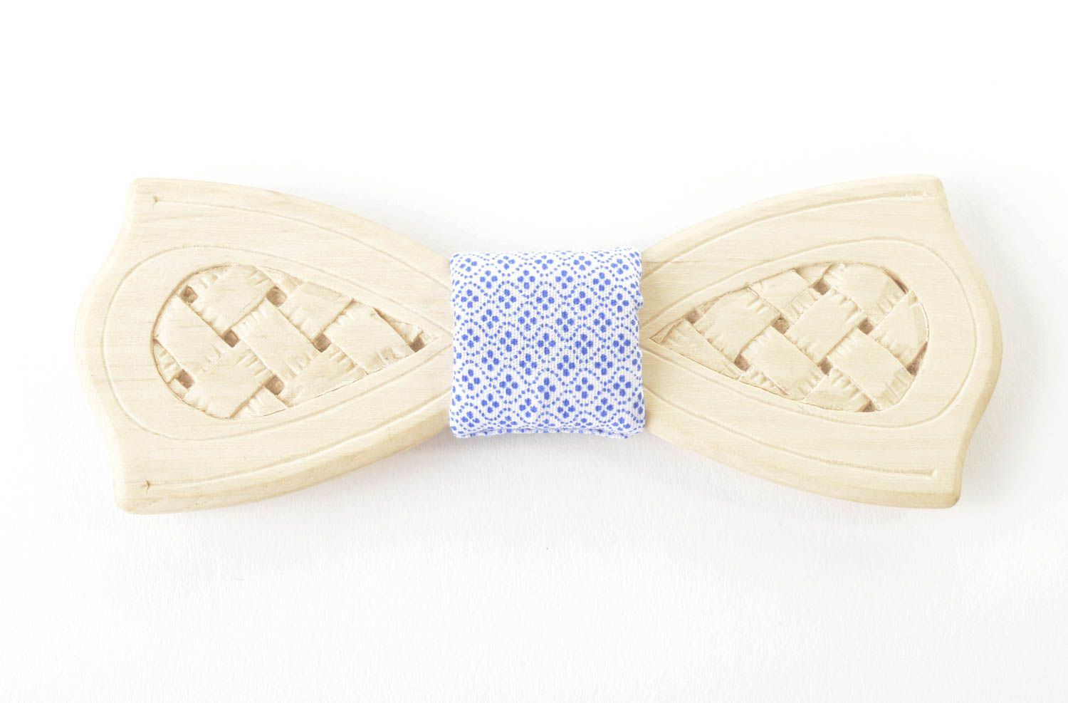 Helle schöne Fliege aus Holz handmade Accessoire für Männer Krawatte Fliege foto 3