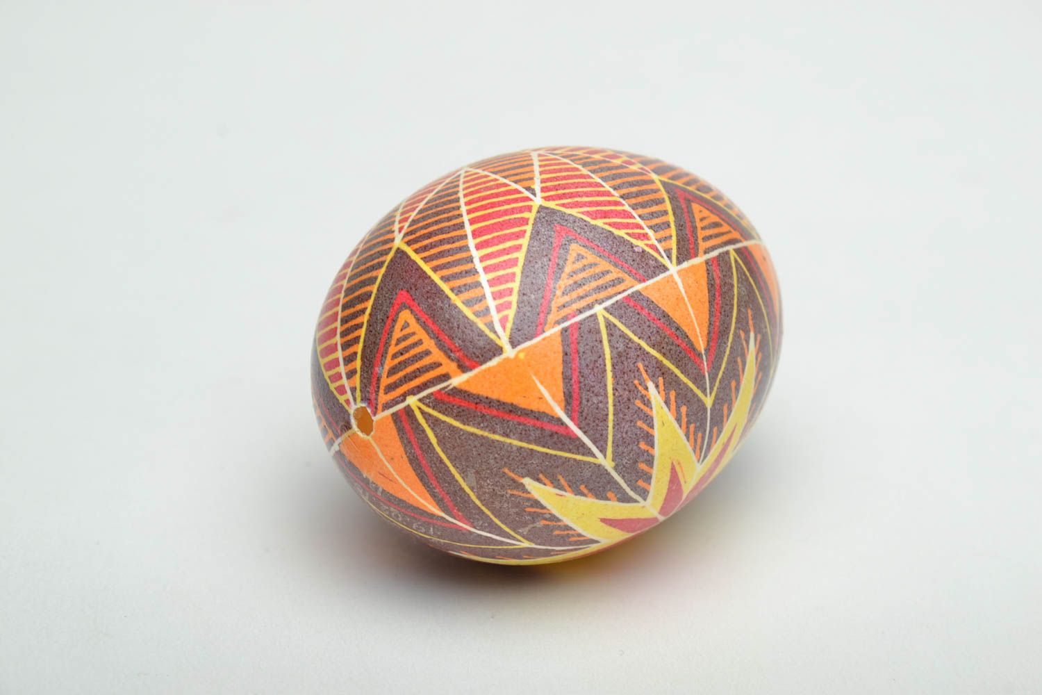 Painted Easter egg with Slavic symbols photo 4