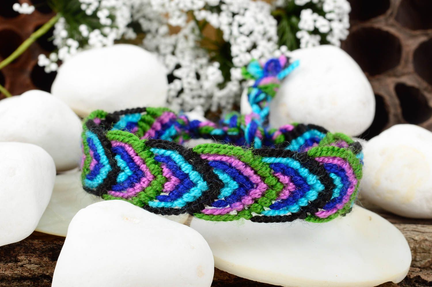 Handmade woven bracelet designer wrist bracelet fashion accessories for girls photo 1