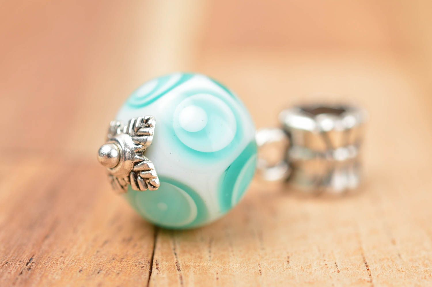 Handmade designer glass pendant unusual elegant pendant stylish jewelry photo 2
