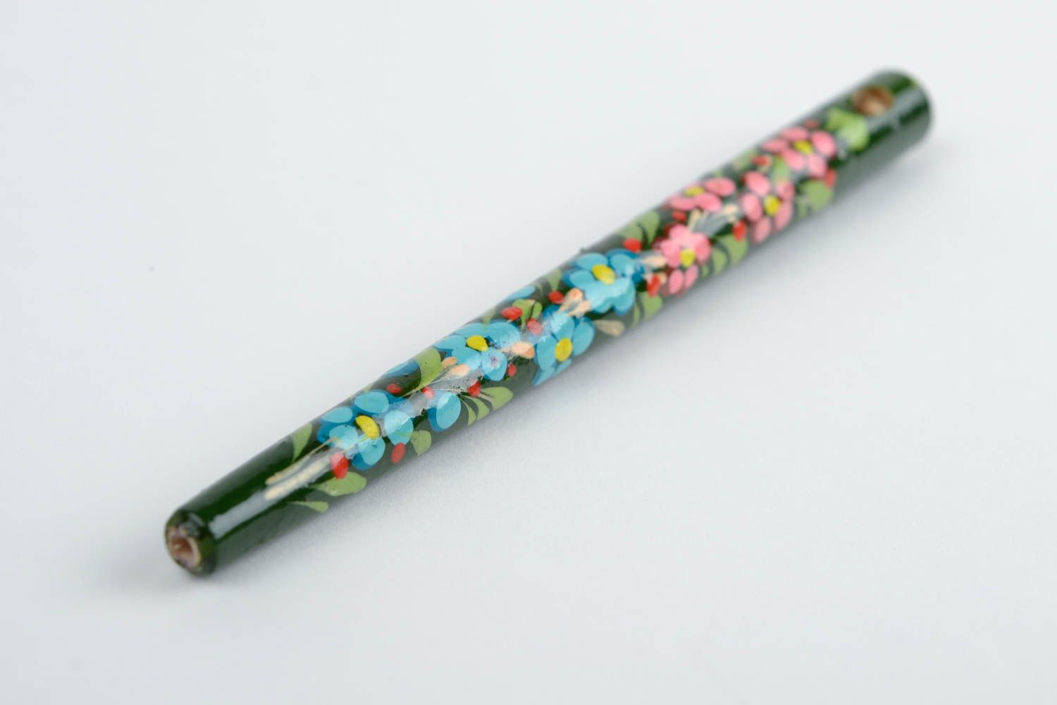 Wooden pen handmade pen unusual whistle decorative souvenir painted pen photo 4