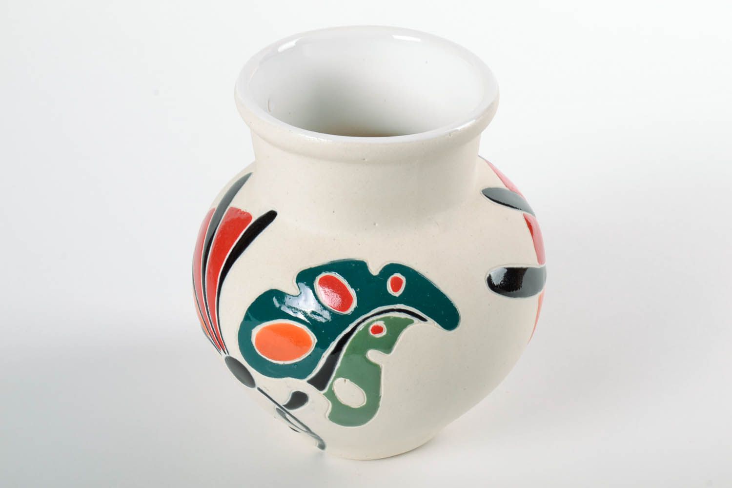 30 oz ceramic white hand-painted milk pitcher in Japanese style 2 lb photo 4