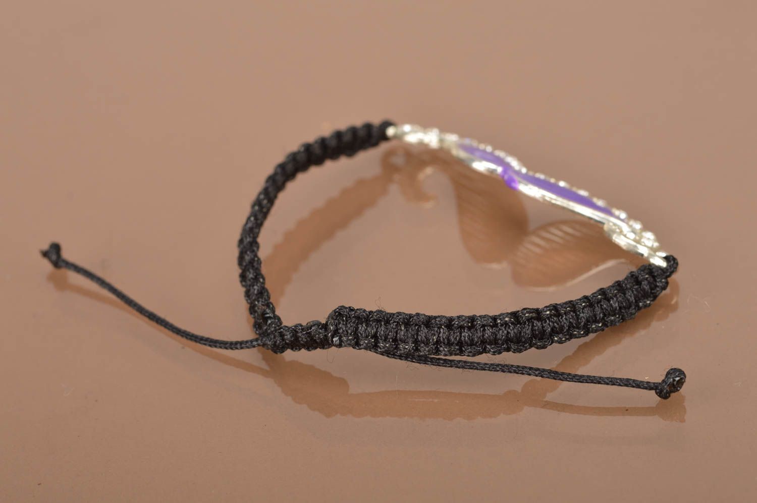 Pulsera de hilos encerados hecha a mano pulsera original regalo para mujer foto 5