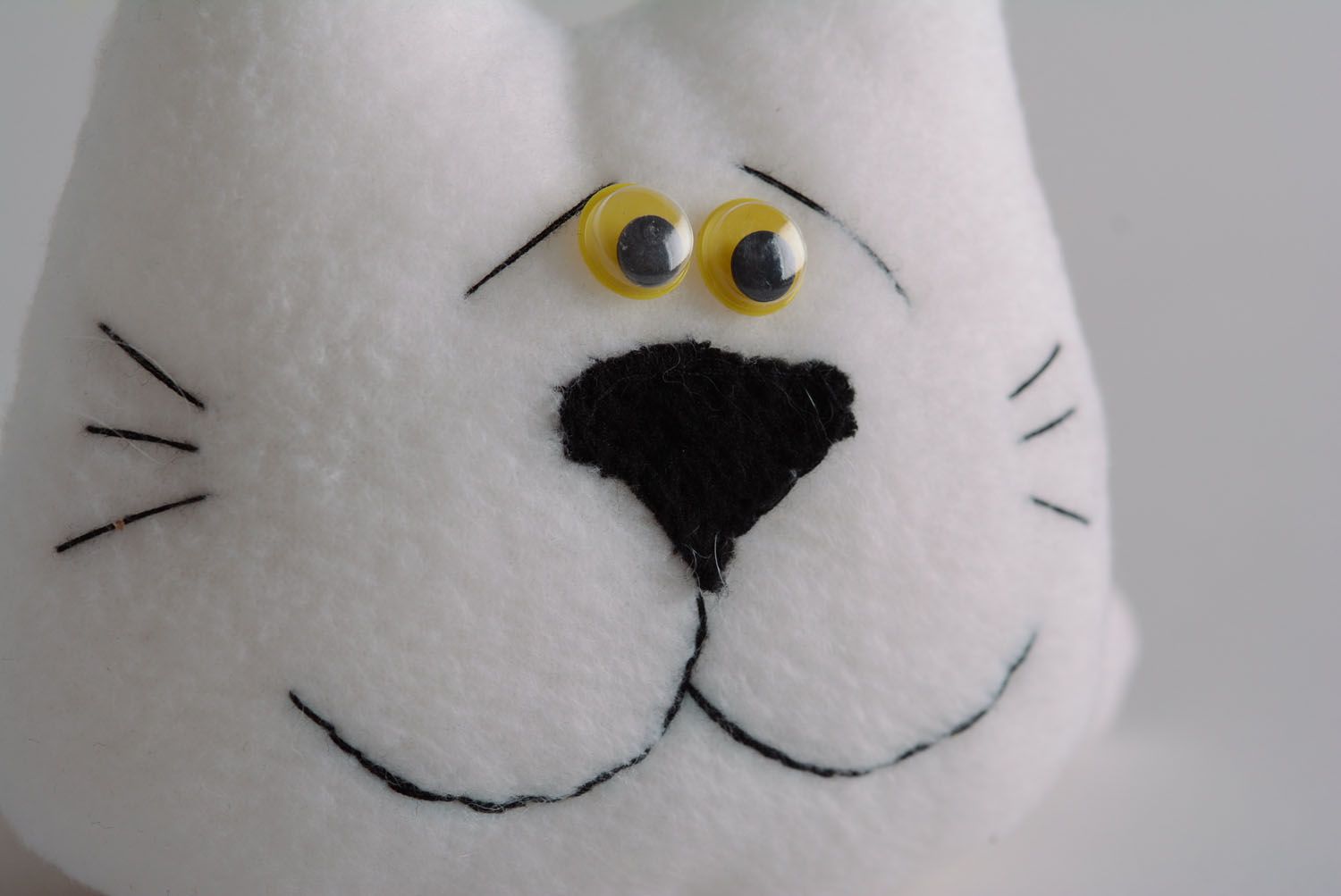 Soft fabric toy White Cat photo 2