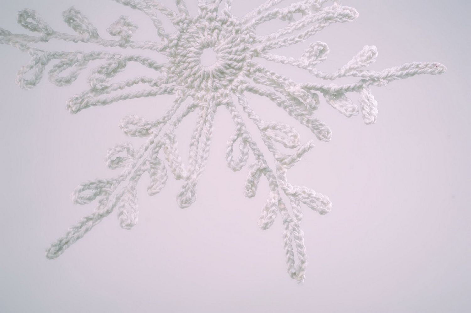 Crochet New Year toy Snowflake photo 4