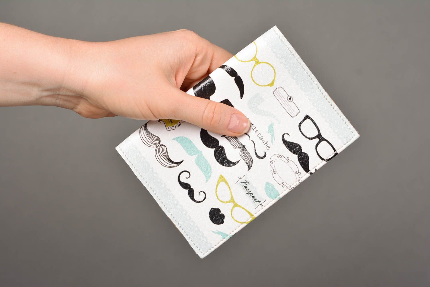 Damen Accessoire handmade Pass Schutzhülle Reisepass Cover Geschenk für Frauen foto 4