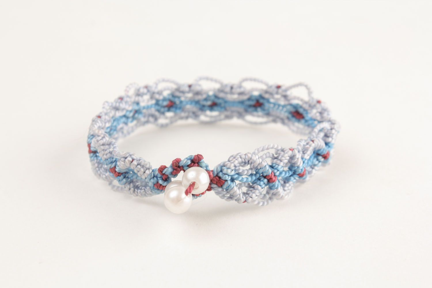 Elegant textile bracelet photo 3