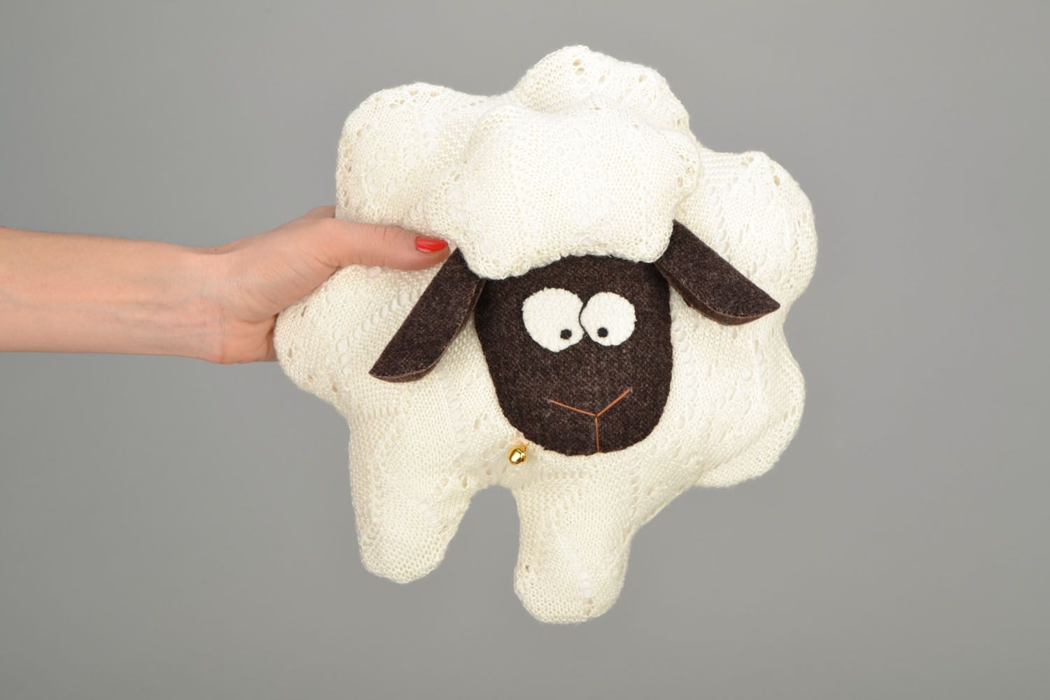 Peluche coussin mouton faite main photo 2