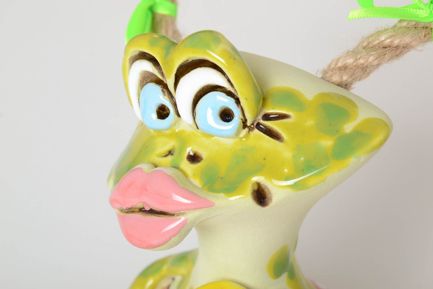 Handgemachte Keramik lustige Sparbüchse Geschenkidee für Kinder Spardose frosch foto 3