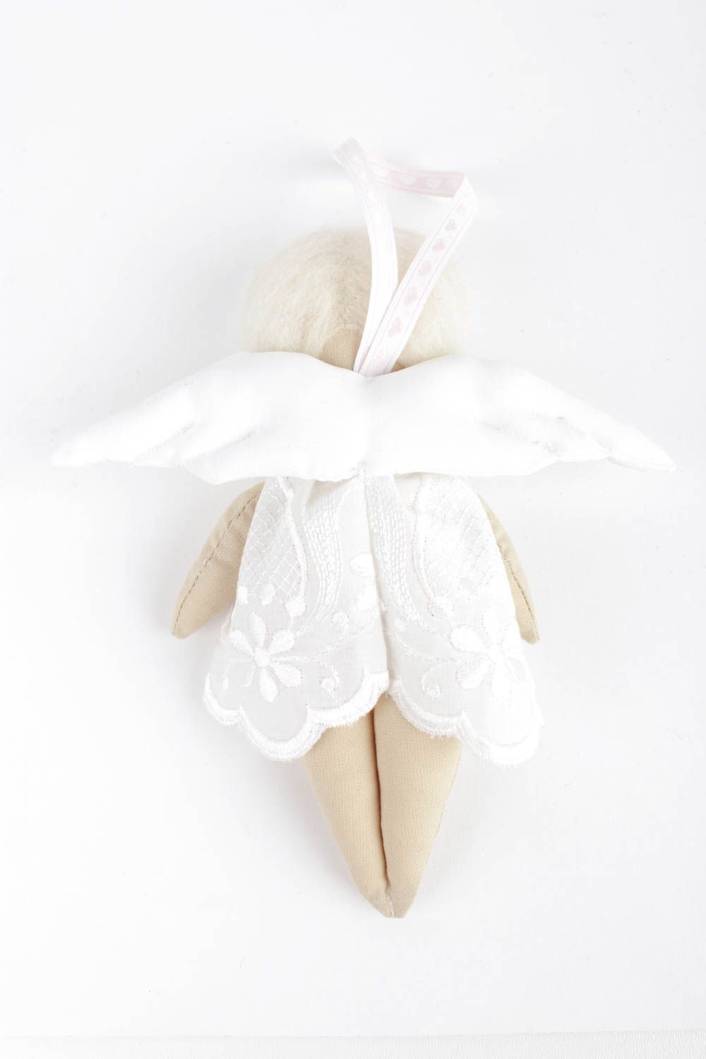 Кукла ручной работы кукла из ткани ангелочек нежный авторская кукла маленькая фото 4