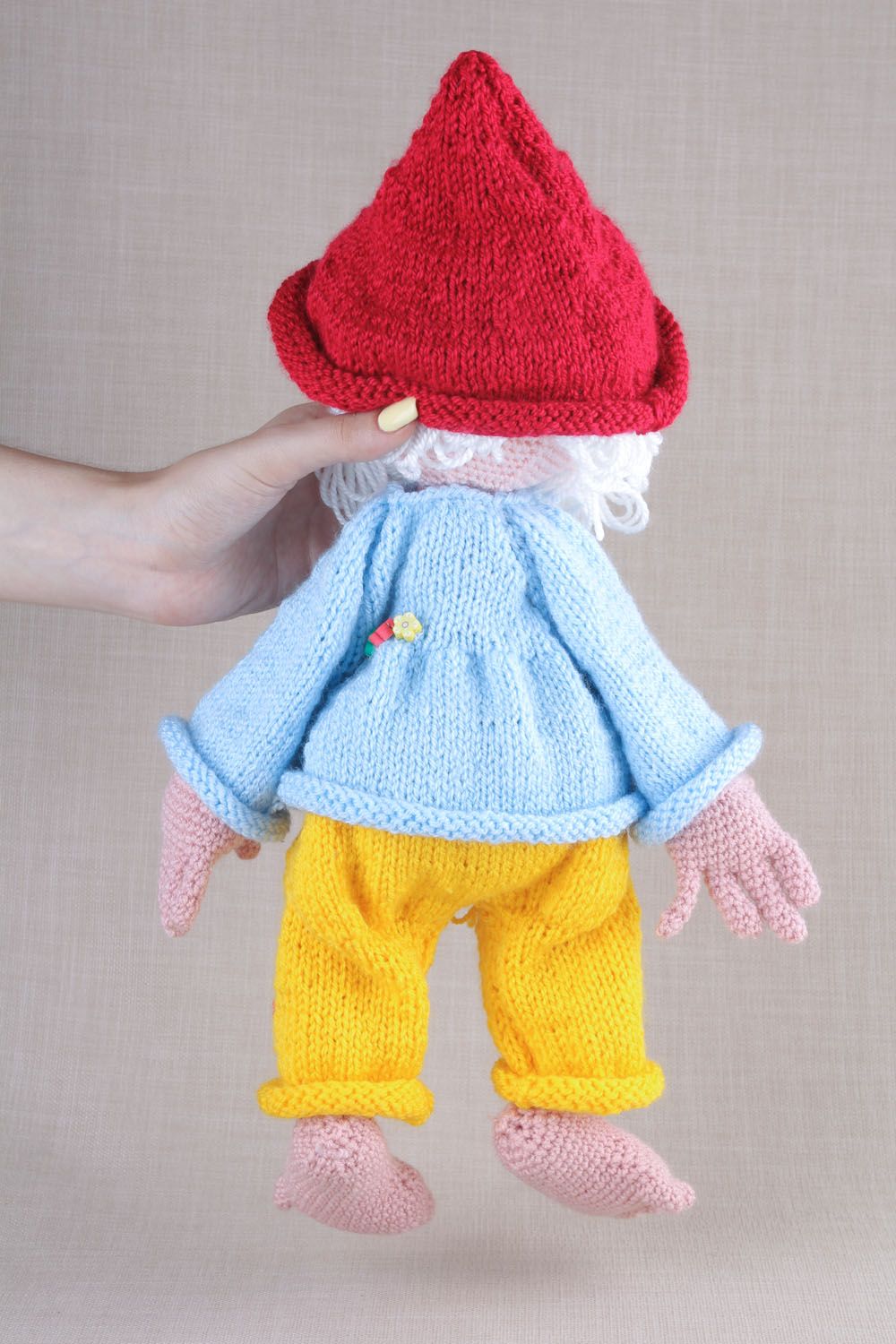 Homemade soft toy The Gnome photo 3