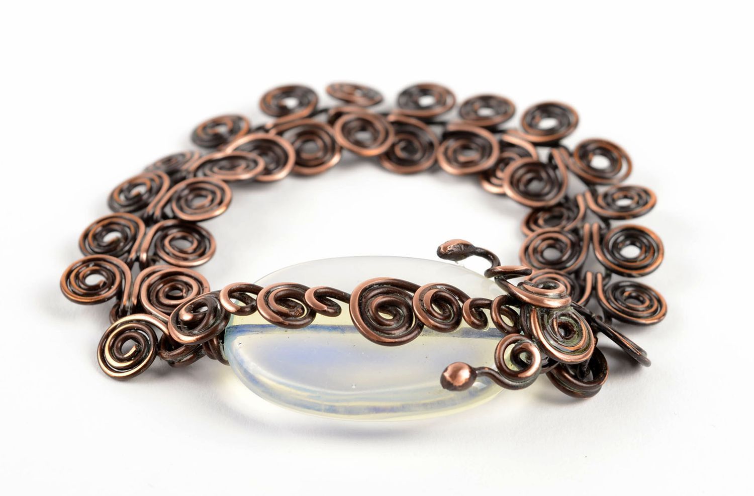 Handmade copper bracelet metal jewelry unique jewelry designer bracelets photo 2