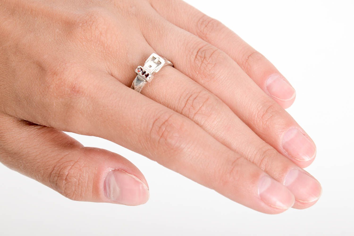 Украшения ручной работы кольцо из серебра женский перстень элитная бижутерия фото 1