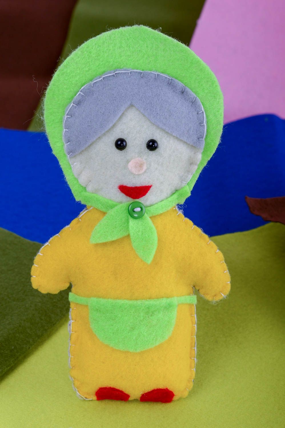 Фетровая игрушка мягкая игрушка ручной работы декоративная игрушка бабушка фото 1