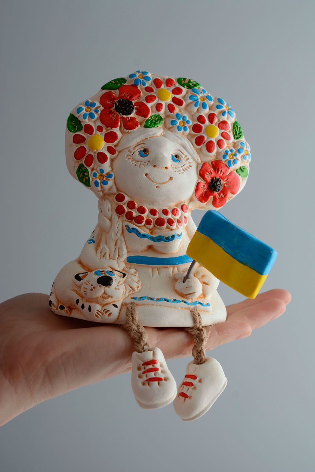 Clay statuette Ukrainian Girl photo 5