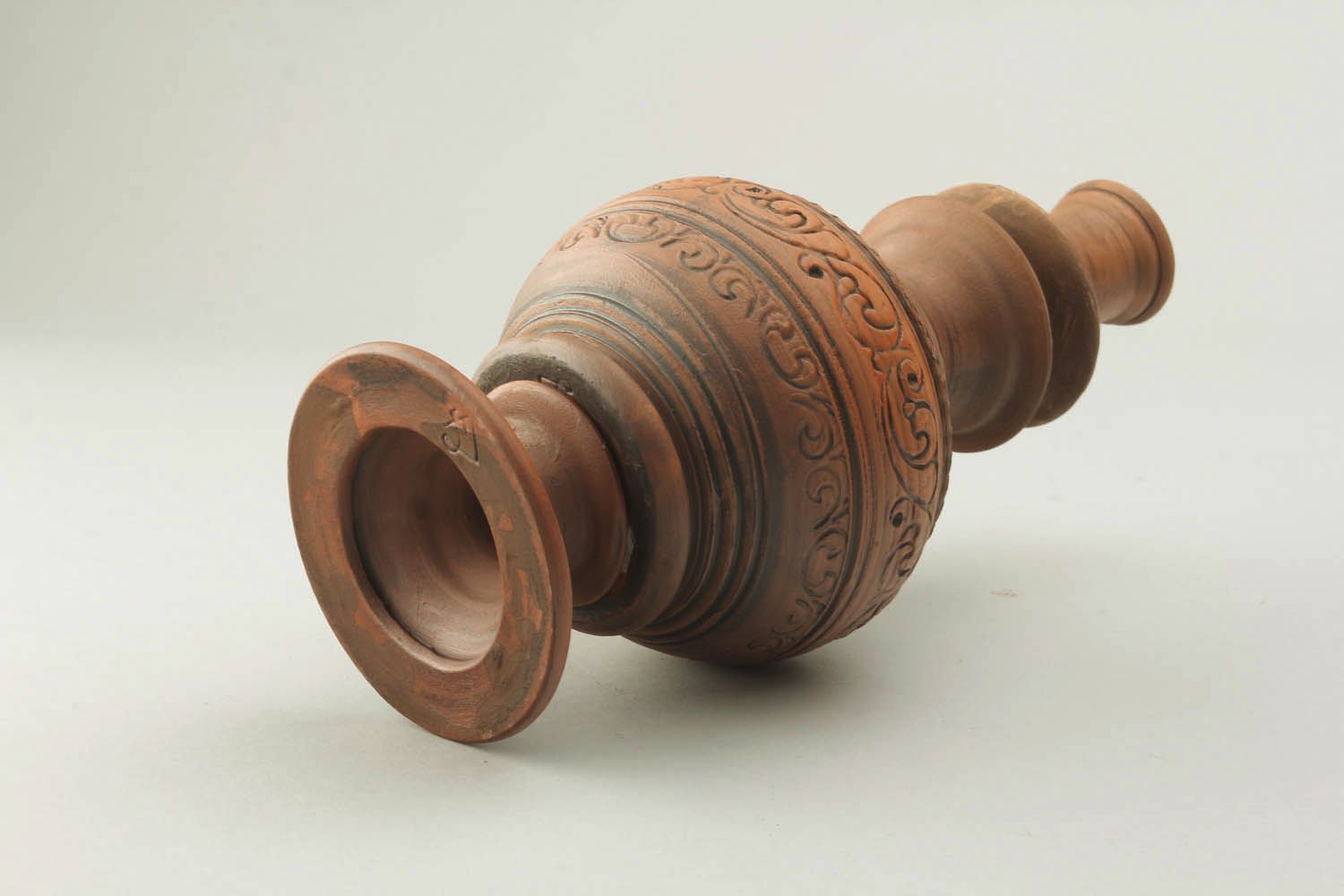 Candelero de cerámica hecho a mano foto 5